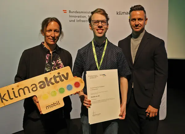 Im Bild: Christoph Salzgeber (illwerke vkw AG) Michael Nendwich (WKÖ) Wiebke Unbehaun (BMIMI)