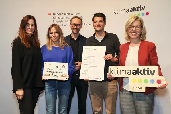 klimaaktiv mobil Auszeichnung für Bildungs- und Jugendeinrichtungen am 30.11.2023