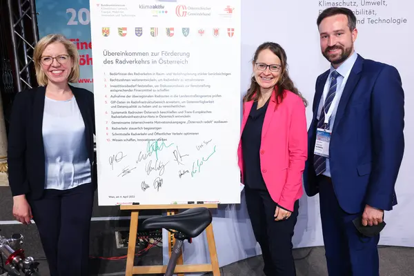 Leonore Gewessler, Martina Berthold, Stefan Schnöll