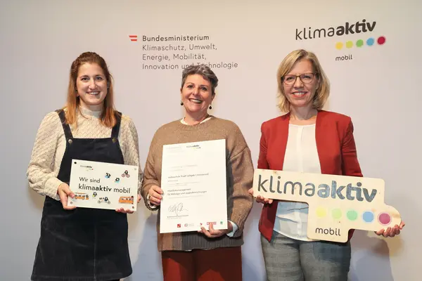 klimaaktiv mobil Auszeichnung für Bildungs- und Jugendeinrichtungen am 30.11.2023