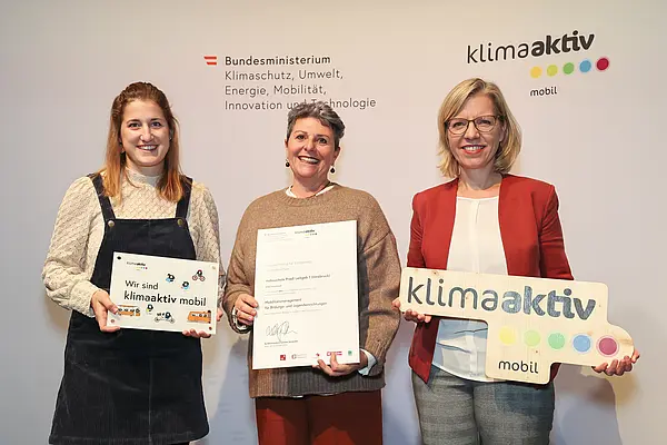 klimaaktiv mobil Auszeichnung für Bildungs- und Jugendeinrichtungen am 30.11.2023