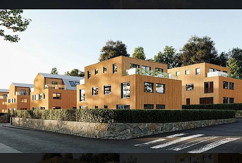 Neubau von Doppelhäusern