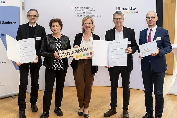 Auszeichnung klimaaktiv Gebäude aus der Steiermark
