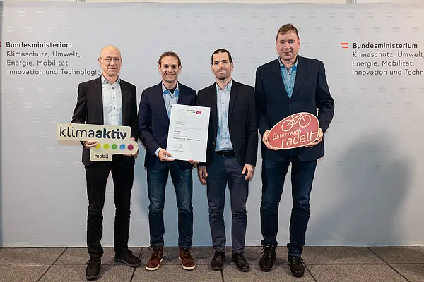 Auszeichnung Bundessieger "Österreich radelt"