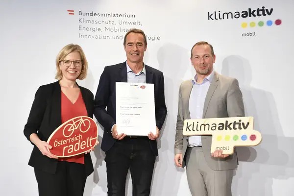 Auszeichnung Bundessieger:innen Österreich radelt