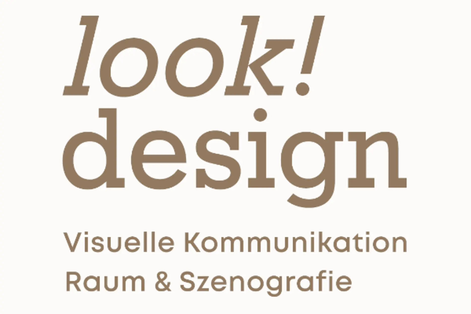 Logo look! design für Visuelle Kommunikation, Raum & Szenografie