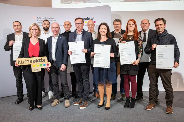 Auszeichnungsveranstaltung Kompetenzpartner von klimaaktiv