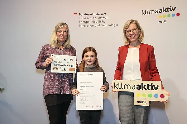 klimaaktiv mobil Auszeichnung für Bildungs- und Jugendeinrichtungen am 30.11.2023