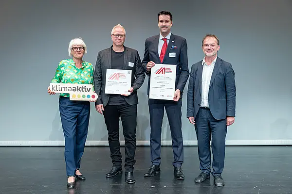 Darauf bauen wir: Sanierung und klimafitte Gebäude für die Zukunft! Auszeichnungsveranstaltung von klimaaktiv, ÖGNB und AGPB Gebäuden