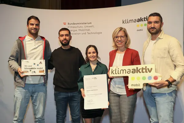 klimaaktiv mobil Auszeichnung für Bildungs- und Jugendeinrichtungen am 30.11.2023