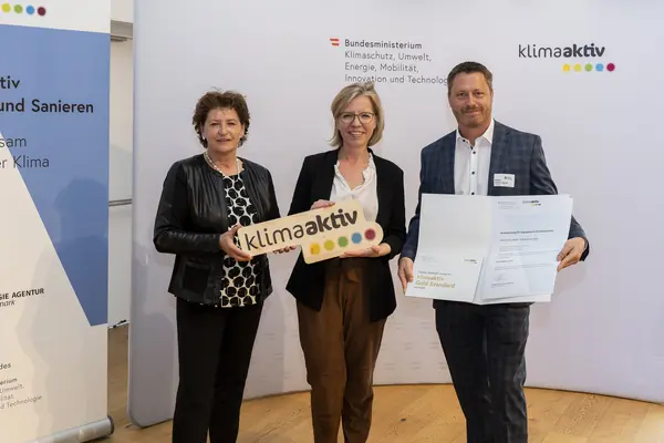 Auszeichnung klimaaktiv Gebäude aus der Steiermark