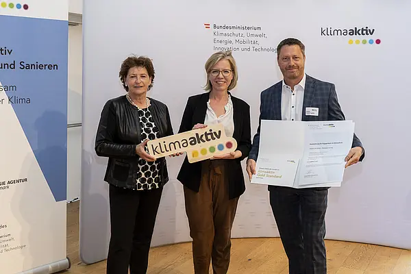 Auszeichnung klimaaktiv Gebäude aus der Steiermark
