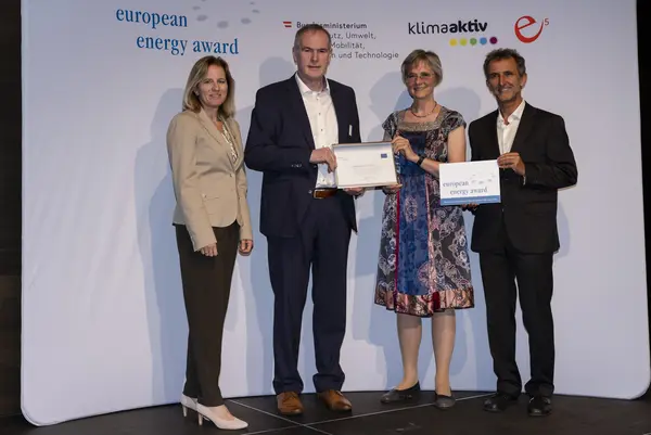 Bettina Bergauer (BMK), Helmut Strasser (e5 Österreich), Monika Panek (e5 Niederösterreich), Josef Keck