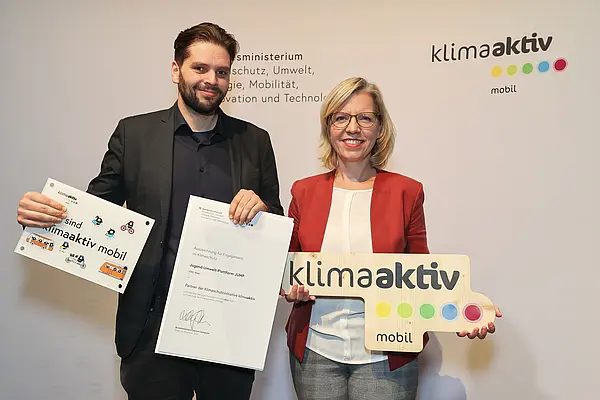 klimaaktiv mobil Auszeichnung für Bildungs- und Jugendeinrichtungen am 30.11.2023