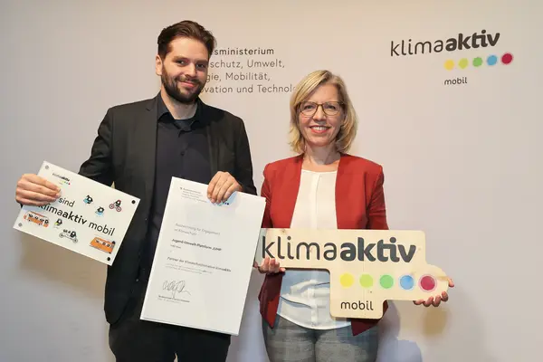 klimaaktiv mobil Auszeichnung für Bildungs- und Jugendeinrichtungen am 30.11.2023