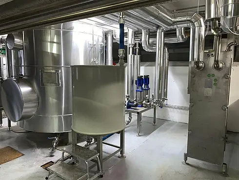 Anlagenansicht, Wärmerückgewinnung Berglandmilch