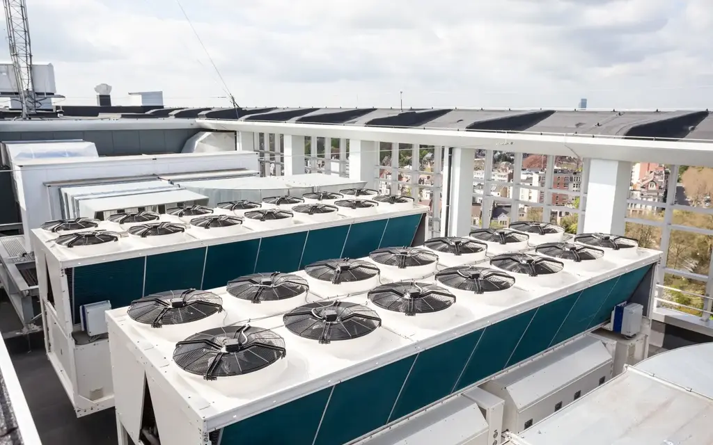 Klimaanlage auf Gebäude