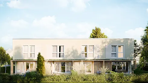 Neubau Eines Reihenhauses mit 4 Wohneinheiten
