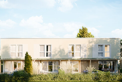 Neubau Eines Reihenhauses mit 4 Wohneinheiten