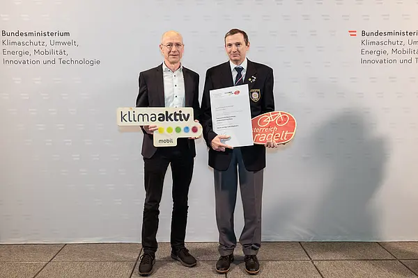 Auszeichnung Bundessieger "Österreich radelt"