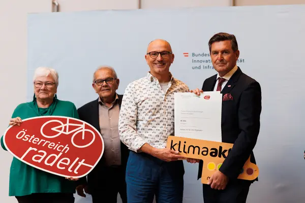 Auszeichnungsveranstaltung Österreich radelt Wien 2025 