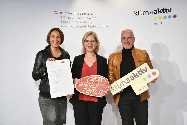 Auszeichnung Bundessieger:innen Österreich radelt