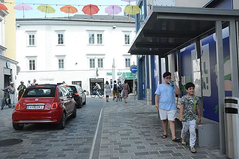 Villach: Begegnungszone Lederergasse 