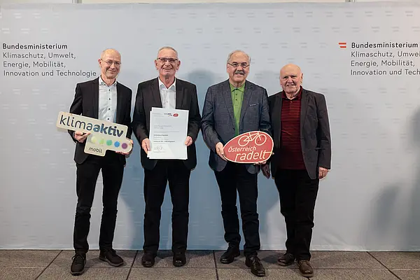 Auszeichnung Bundessieger "Österreich radelt"