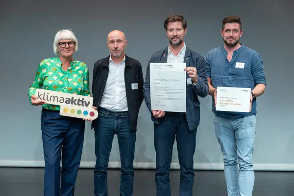 Darauf bauen wir: Sanierung und klimafitte Gebäude für die Zukunft! Auszeichnungsveranstaltung von klimaaktiv, ÖGNB und AGPB Gebäuden