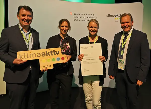 Im Bild:  Barbara Lins (Amt der  Vorarlberger Landesregierung) Erich Rohrmoser (Vertreter des Österreichischen Städtebundes) Martin Huber (Vertreter des Österreichischen Gemeindebundes) Wiebke Unbehaun (BMIMI)