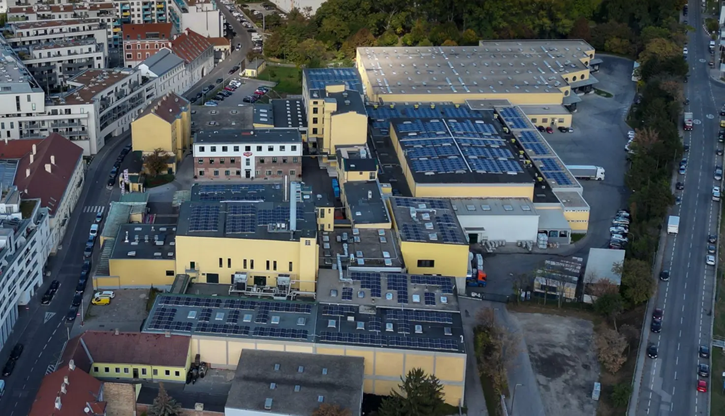 Luftaufnahme Mautner Markhof Feinkost GmbH