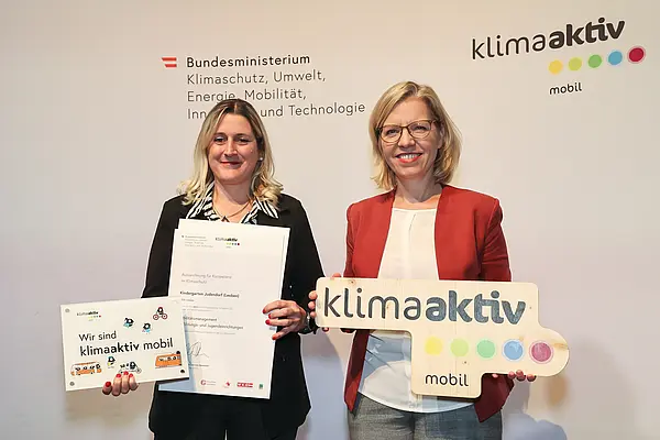 klimaaktiv mobil Auszeichnung für Bildungs- und Jugendeinrichtungen am 30.11.2023