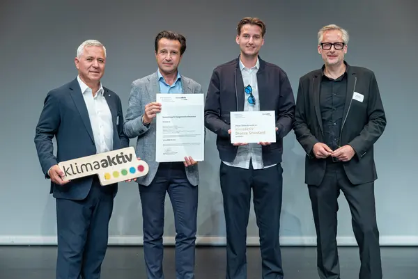 Darauf bauen wir: Sanierung und klimafitte Gebäude für die Zukunft! Auszeichnungsveranstaltung von klimaaktiv, ÖGNB und AGPB Gebäuden