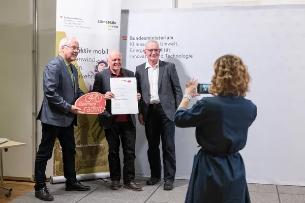 Auszeichnung Bundessieger "Österreich radelt"