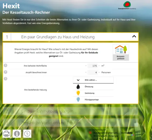 Screenshot des Tools Hexit
