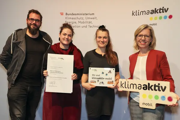 klimaaktiv mobil Auszeichnung für Bildungs- und Jugendeinrichtungen am 30.11.2023