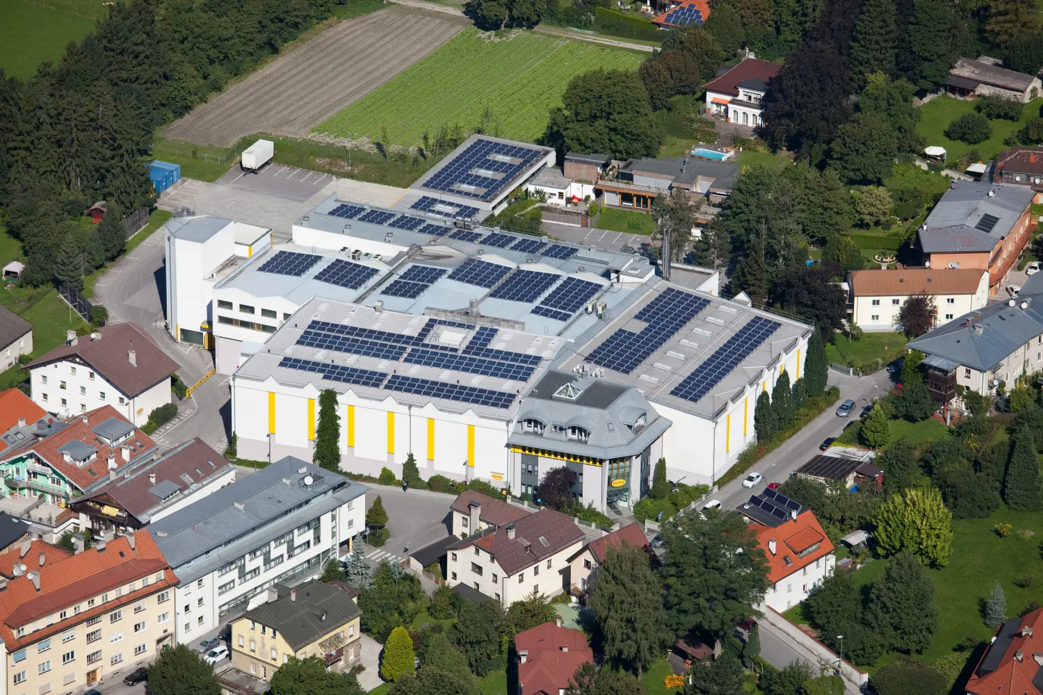 Luftaufnahme Josef Recheis Eierteigwaren und Walzmühle GmbH