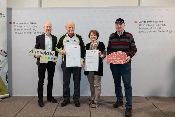 Auszeichnung Bundessieger "Österreich radelt"