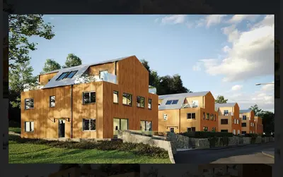 Neubau von Doppelhäusern