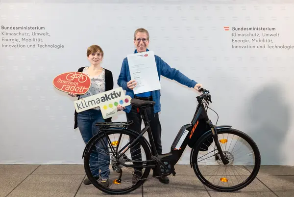 Auszeichnung Bundessieger "Österreich radelt"
