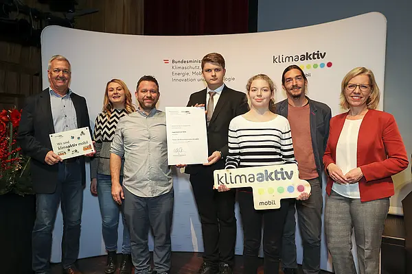 klimaaktiv mobil Auszeichnung für Bildungs- und Jugendeinrichtungen am 30.11.2023