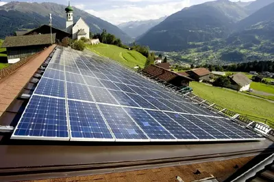 PV Anlage auf einem Dach