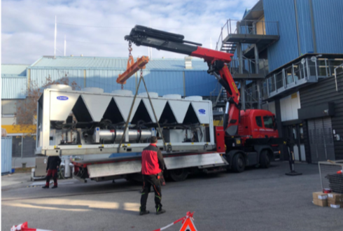 Anlieferung Prozesskälte Anlage Boehringer Ingelheim