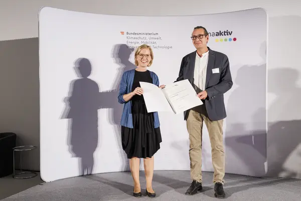 Klimaschutzministerin Leonore Gewessler, Christian Peschen (LeaseMyBike GmbH)
