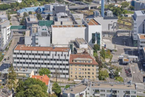 Luftaufnahme Betriebsgelände Boehringer Ingelheim Wien
