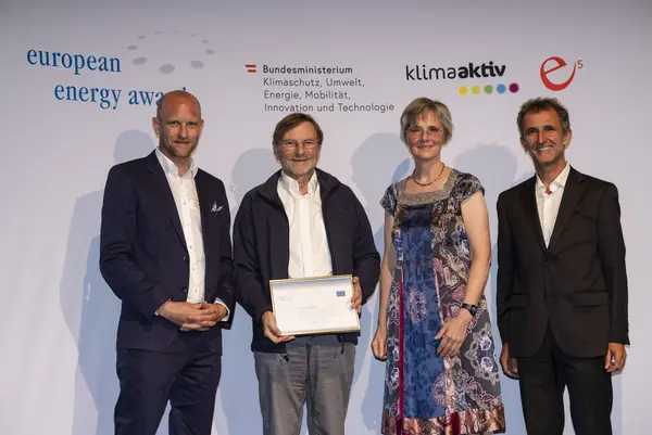 Bettina Bergauer (BMK), Helmut Strasser (e5 Österreich), Gregor Sellner (e5 Vorarlberg), Günter Giesinger