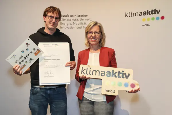 klimaaktiv mobil Auszeichnung für Bildungs- und Jugendeinrichtungen am 30.11.2023