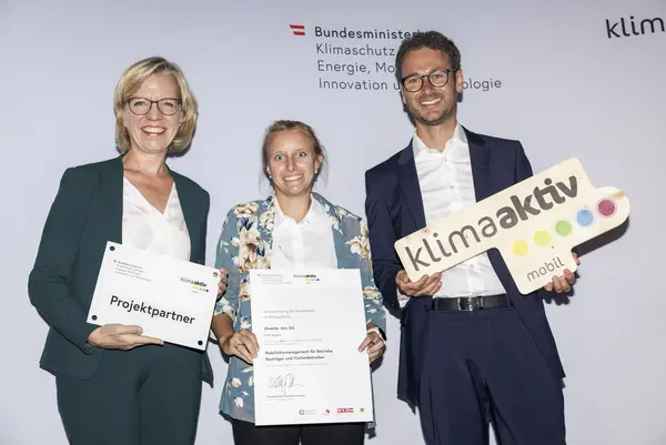 Auszeichnung klimaaktiv mobil Projektpartner:innen