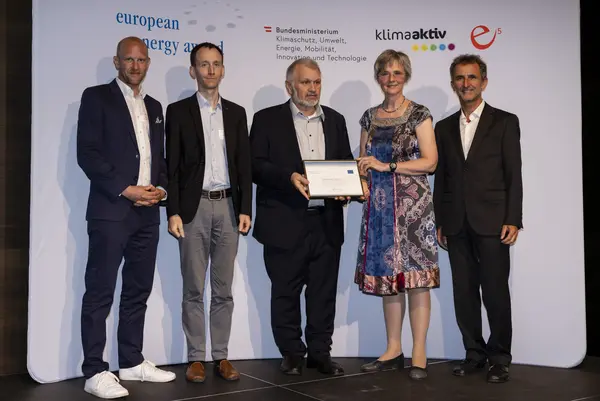 Bettina Bergauer (BMK), Helmut Strasser (e5 Österreich), Gregor Sellner (e5 Vorarlberg), Johannes Köb, Robert Hasler