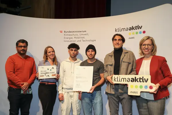 klimaaktiv mobil Auszeichnung für Bildungs- und Jugendeinrichtungen am 30.11.2023
